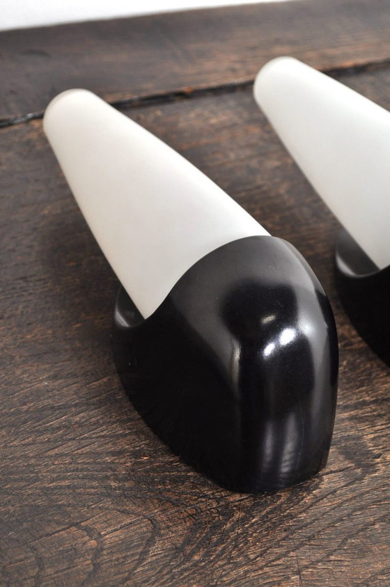 Image 1 of Vintage opaline / bakelieten wandlampen Bo-Niko