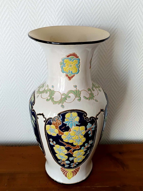 Large Japanese-style ceramic vase, 52cm (photo 6 of 11)