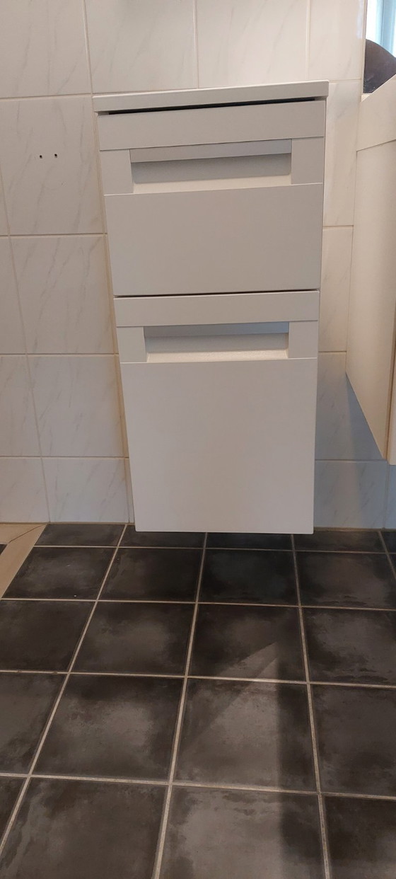 Image 1 of 2 White Bathroom Wall Cabinets