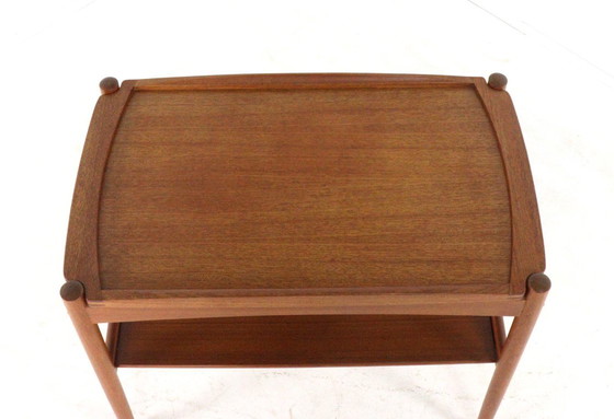 Image 1 of Carrello Poul Hundevad con vassoio rimovibile, stile vintage danese.