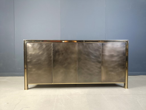 Vintage Brass Credenza by Belgochrom, 1970s