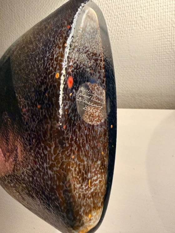 Image 1 of Jarrón "Satélite" Kosta Boda firmado por Bertil Vallien - Bronce oscuro grande (Modelo 89253)