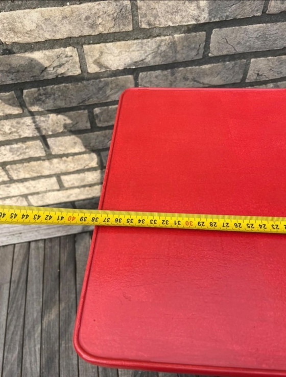 Image 1 of Comodini retrò rossi e gialli