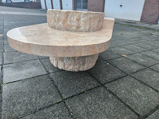 Image 1 of Magnussen Ponte Mactan Couchtisch aus Stein – Seltenes Rosa