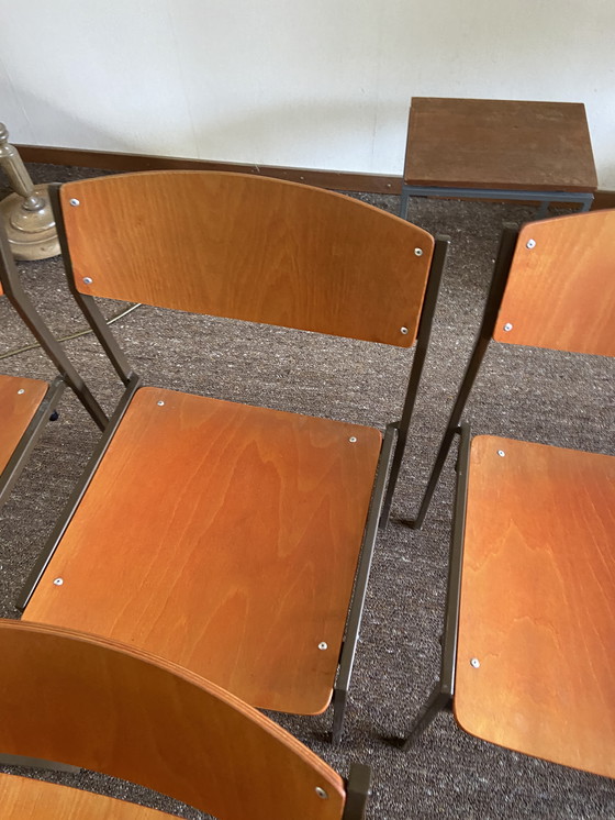 Image 1 of 6x Vintage Gijs Van Der Sluis Dining Chairs Chair Design