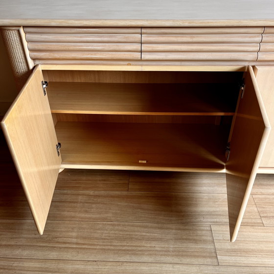 Image 1 of Buffet et commode en rotin de design italien