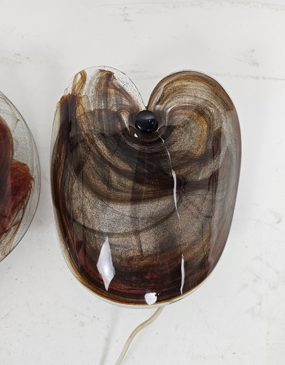 Image 1 of Set of wall lamp lamps Per Lutken for Holmegaard model GLASS FLAT LAMPET