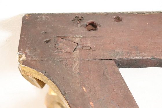 Image 1 of Antiker Konsolentisch aus Gildeholz mit Marmorplatte, Italien 18.