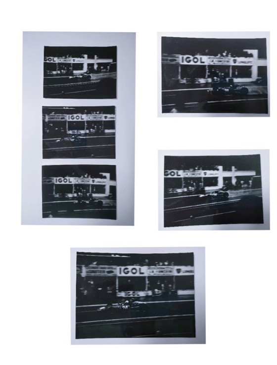 Image 1 of tre fotografie della 24 Ore di Le Mans, scattate su pellicola negli anni '60