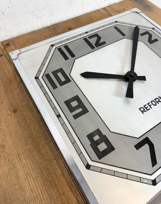 Image 1 of Vintage Swiss Square Wall Clock from Reform, 1950s
