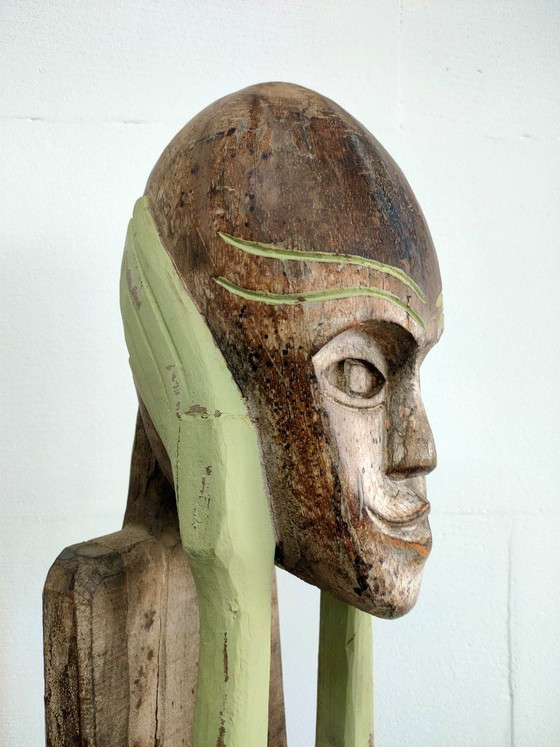 Image 1 of Unique Tribal Art wooden sculpture art object
