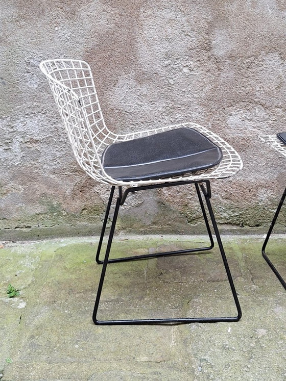 Image 1 of Set van 4 draadstoelen van Harry Bertoia, jaren 60.