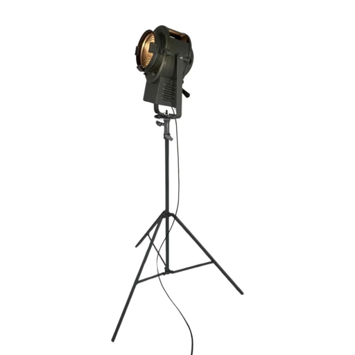 A.E. Cremer - 1950’s - studio lamp / spotlight  - Green - On original metal tripod - Fully original and rewired - Made in France