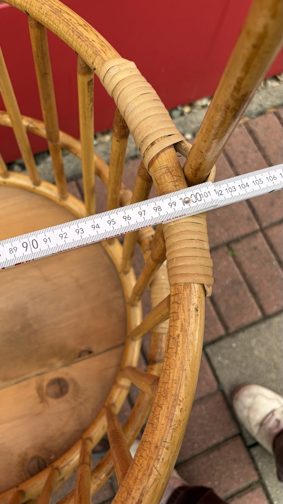 Image 1 of Rattan Baby Cradle Bed Vintage