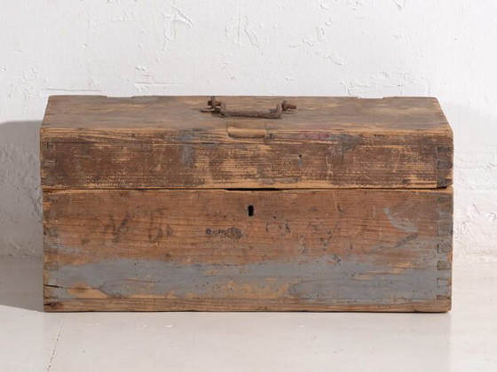 Piccola cassa antica con patina grigia (c.1920) #1 – Armadi contenitori, Rustic (photo 36 of 40)