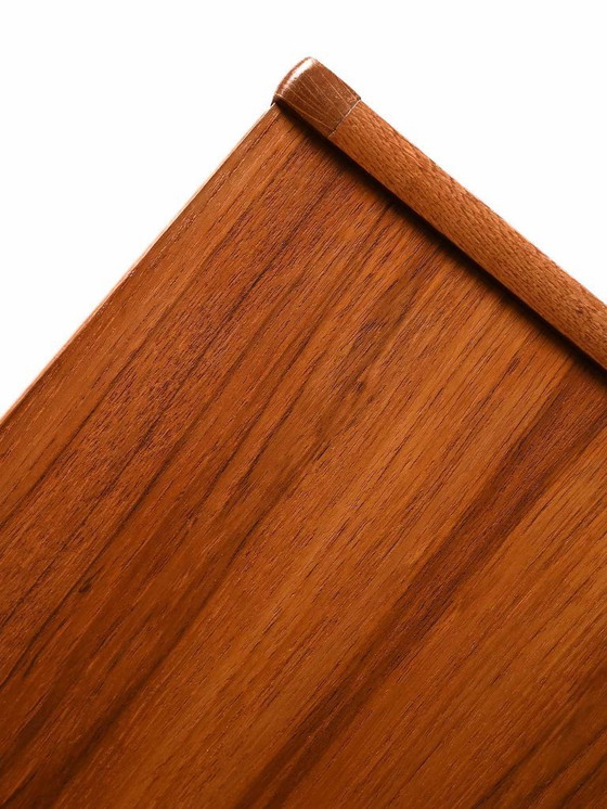 Image 1 of Scandinavian Vintage Teak Nightstand with Shelf