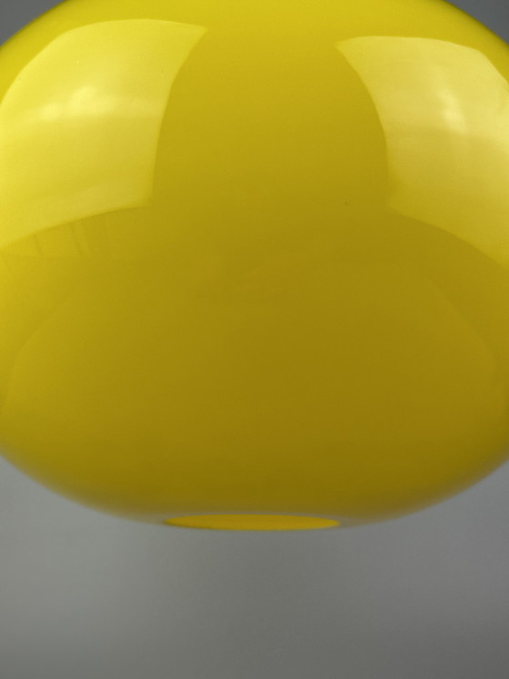 Image 1 of Lampada da soffitto in teak degli anni '60/'70 di Uno &amp; Östen Kristiansson per Luxus Sweden