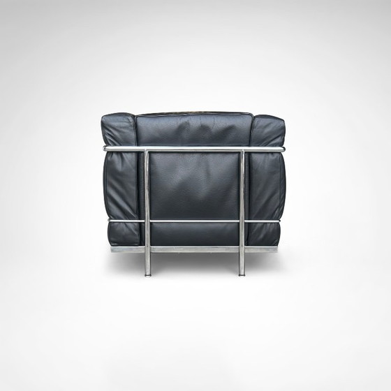 Image 1 of Fauteuil et repose-pieds LC2 de Le Corbusier et al. pour Cassina, années 1990