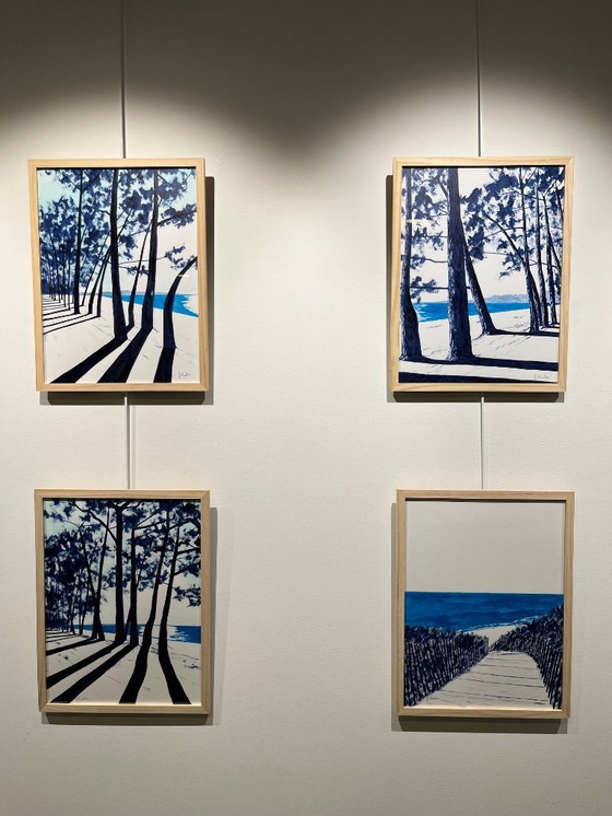 Image 1 of Ink on white fabriano paper.  Format 40x30cm.