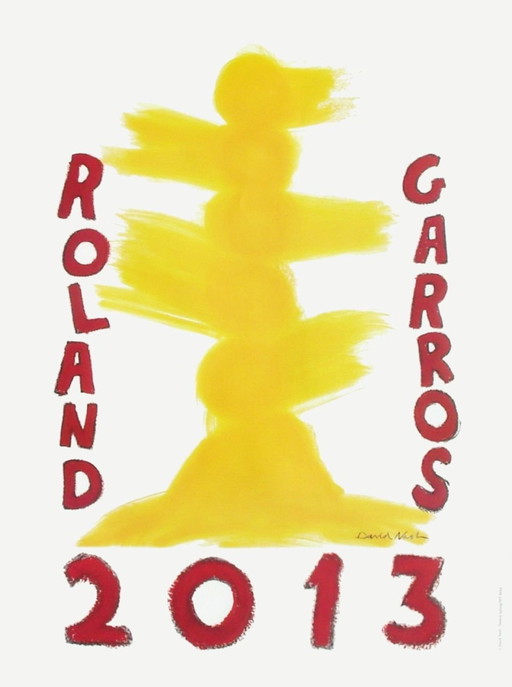 Affiches officielles ROLAND-GARROS 2013 - David Nash original poster 2013