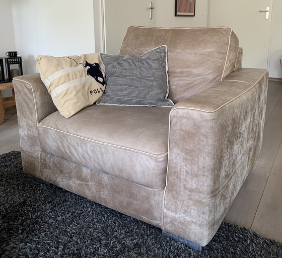 Image 1 of Fauteuil en cuir / Love seat (2x)