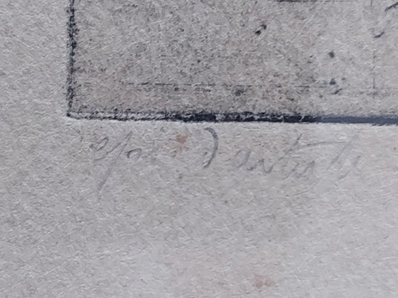 Image 1 of Gravure ancienne encadrée avec caravane ?Ed vd Meulen ? '19 ?