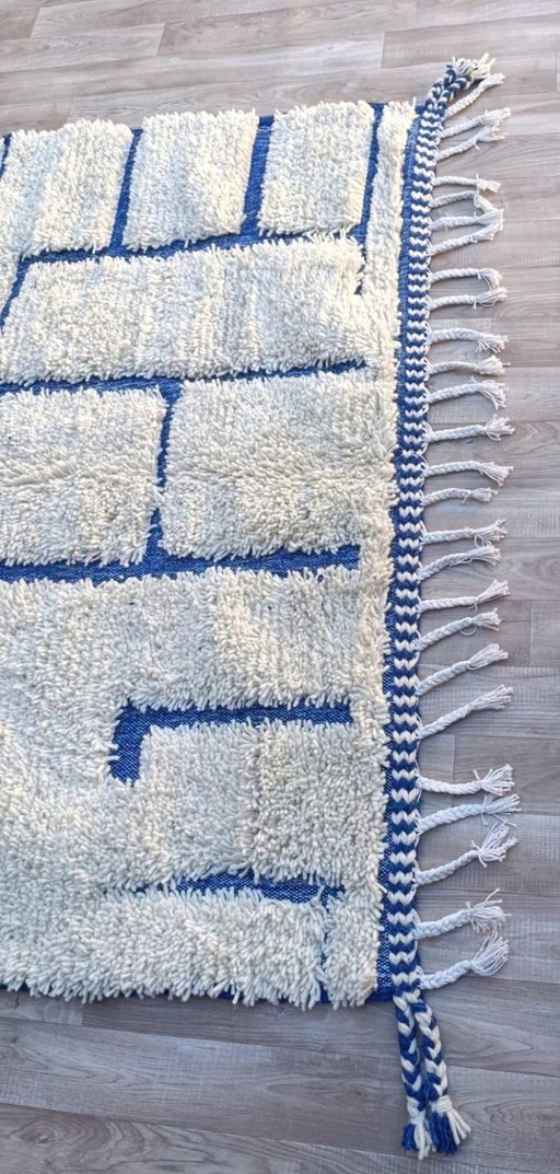 Wunderschöner handgefertigter Teppich, 250 cm x 150 cm – vloerkleden en tapijten, Wool (photo 2 of 8)