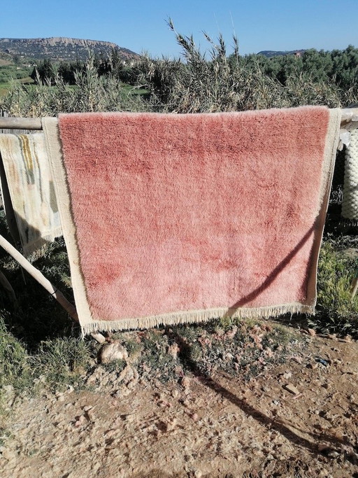 Handgemaakt vloerkleed van pure wol, 2/3 meter