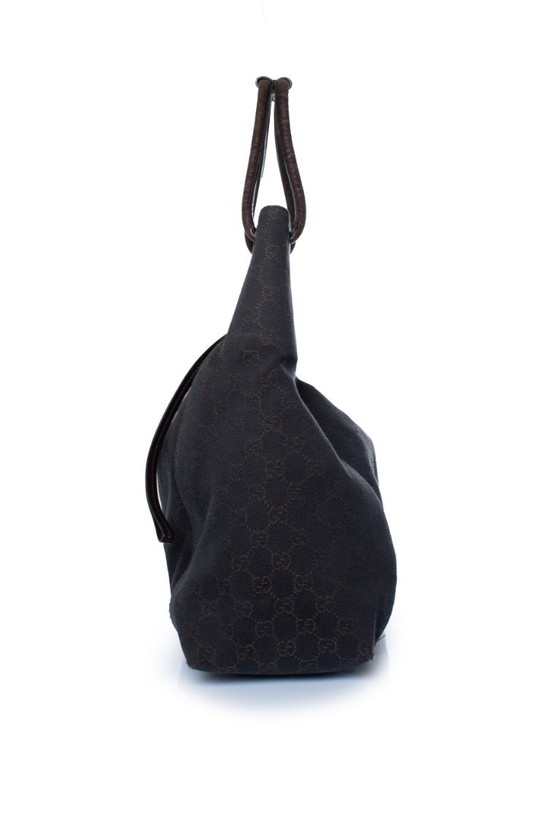 Gucci, Brown GG Denim Bag With Leather Handle – Shoulder bags, Calfskin (photo 4 of 8)