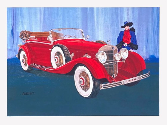 Image 1 of LAURENT ANSERMET Mercedes 500 screenprint