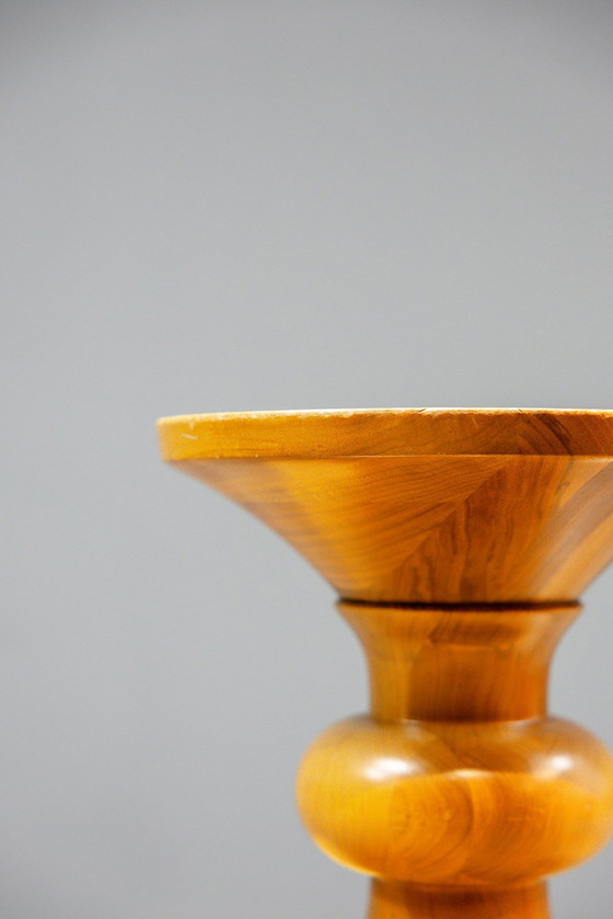 Image 1 of Eames walnut stools, A, B