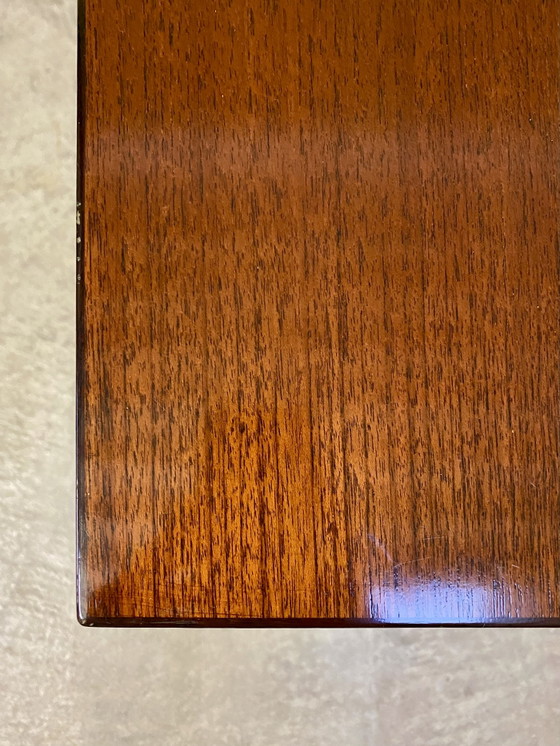 Image 1 of KNOLL INTERNATIONAL | Table de salle à manger extensible en teck, design mid-century