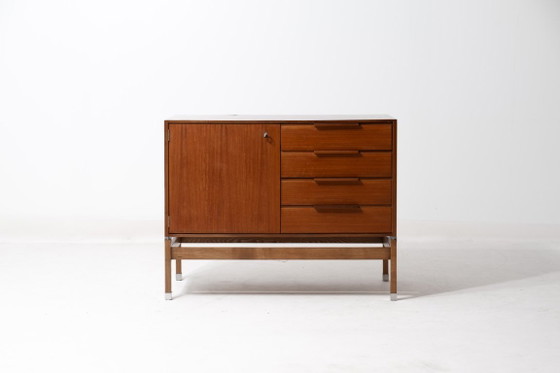Consolle architettonica di Pieter de Bruyne, 1960, Al Meubel, Credenze, Legno, Marrone, Mid Century Modern (foto 4 di 15)