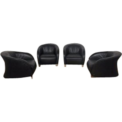 Set van 4 vintage Liz fauteuils van Natuzzi, jaren 2000