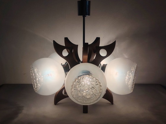 Image 1 of Space Age Sputnik Futurist Ceiling Light