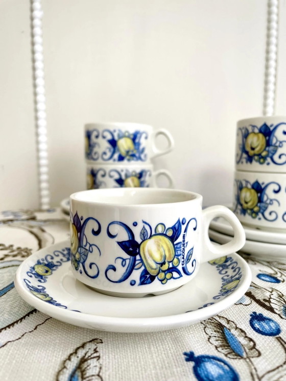 Tazzine e piattini da caffè espresso vintage Villeroy & Boch Cadiz, set da cinque – Stoviglie, Porcelain (photo 2 of 6)