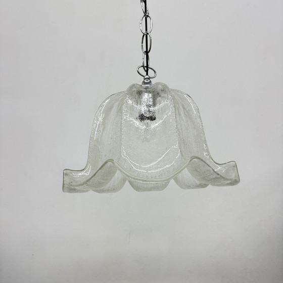 Image 1 of Lampe suspendue en verre de Murano, 1970