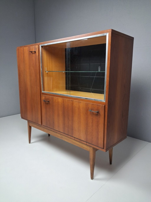 Vetrina vintage in stile danese, anni '60