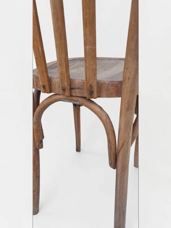 Bistrostuhl aus Bugholz im Thonet/Baumann-Stil, Frankreich, Mitte des 20. Jahrhunderts. – Esszimmerstühle (photo 6 of 11)
