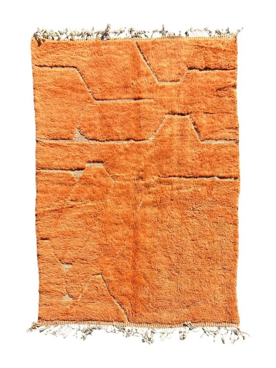 Orange Moroccan Rug 200x300 cm, Authentic Moroccan Rug, Berber Carpet – Rugs & carpets, Wool (photo 2 of 12)