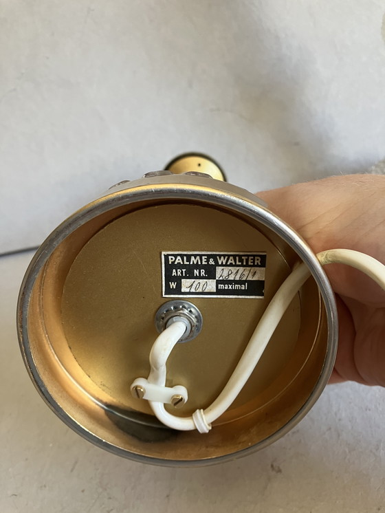 Image 1 of Palme & Walter / Lampada da tavolo in cristallo di metà secolo Palwa