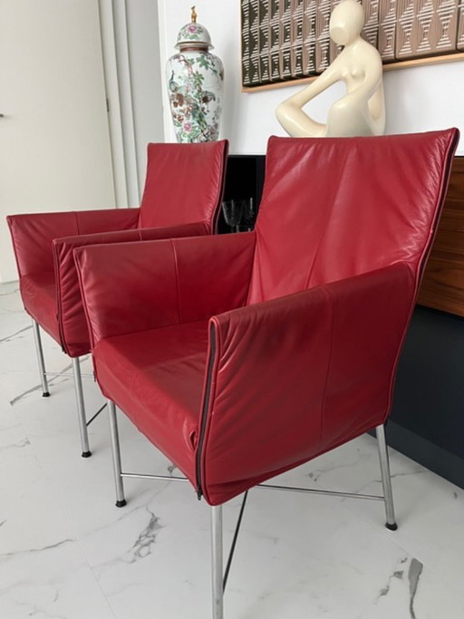 Set di due sedie rosse Montis Geraldine