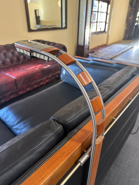 Exclusive Schuitema Baldwin Sofa with Reading Lamp – 3-5 seaters, Leather, Wood (photo 13 of 13)