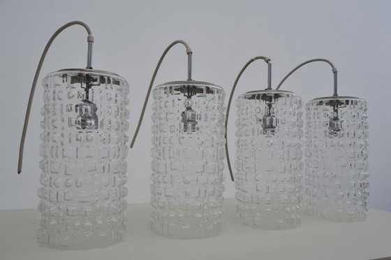 Image 1 of Plafonnier avec ampoule en verre de Peill & Putzler (années 1950)