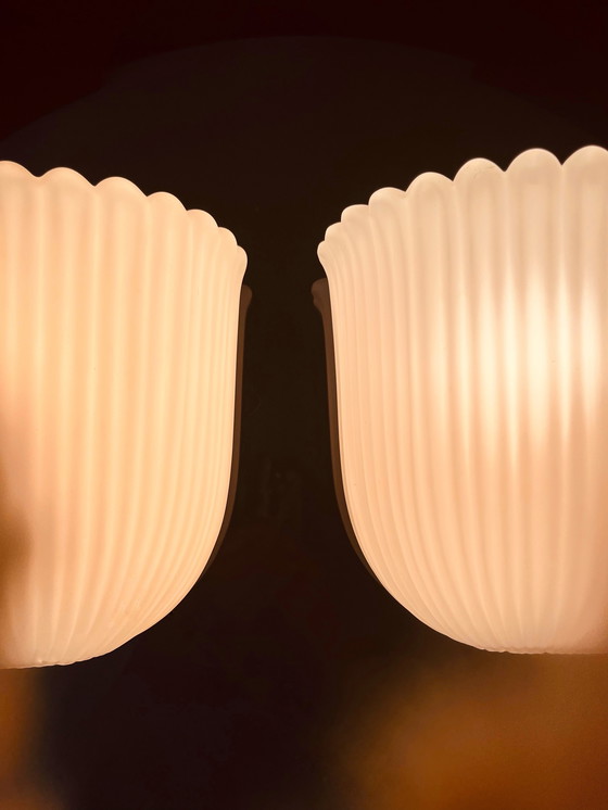 Image 1 of Set Glashütte Tulip Wall Lamps