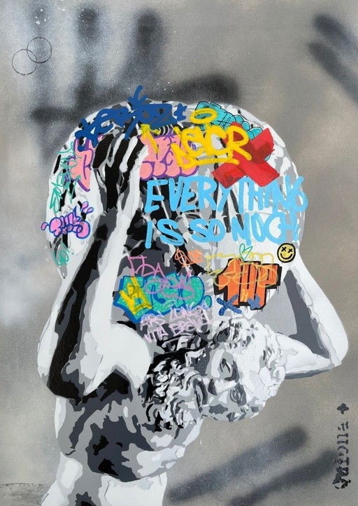 Quiona RIBES - Atlas Farnesio - Cuadro enmarcado sobre cartón