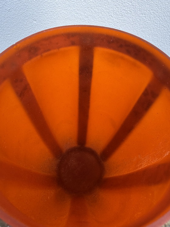 Vaso in pasta di vetro satinato con montatura in ottone anni '60 – Vasi, Glass, Brass (photo 9 of 15)