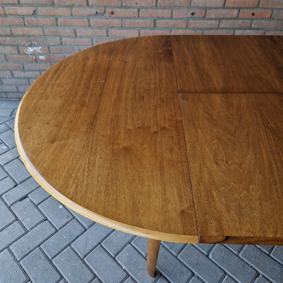 Image 1 of A A Patijn  poly z serie Zijlstra vintage ronde tafel uitschuifbare tafel