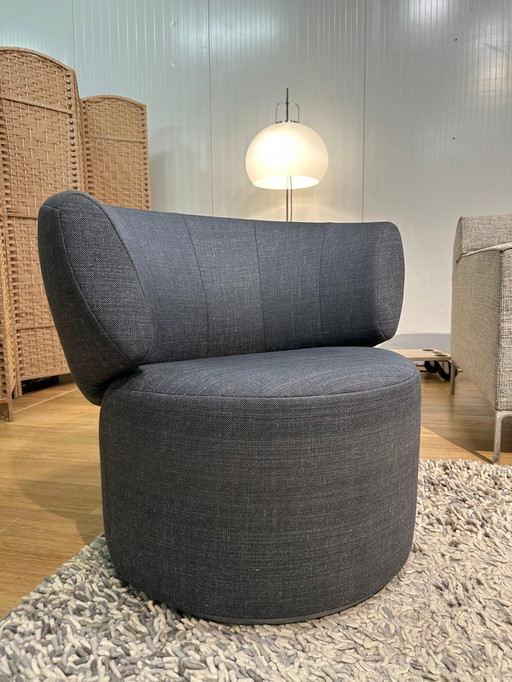 Rolf Benz 684 Swivel Armchair Jeans Blue - New Condition