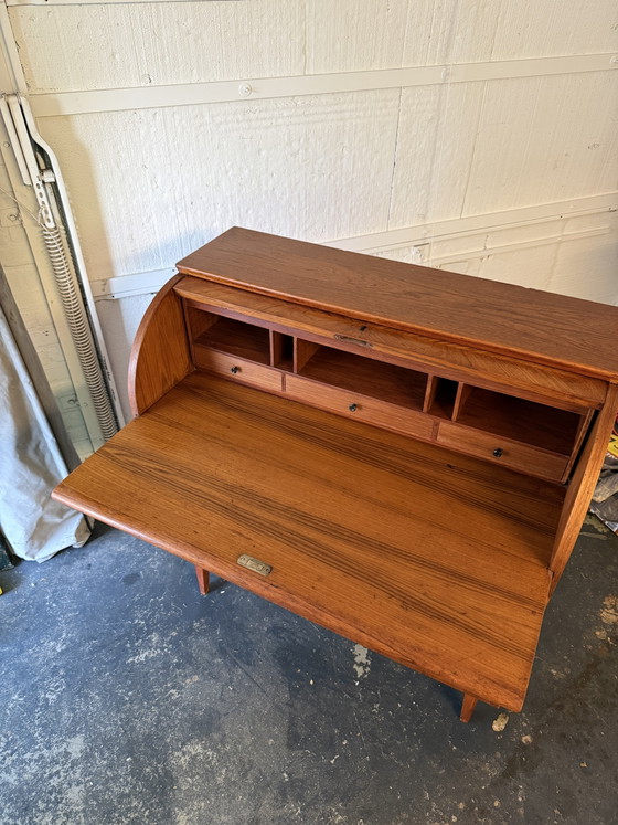 Secretaire a scomparsa in teak di Egon Ostergaard – anni '60 – Scrivanie, Wood (photo 4 of 6)